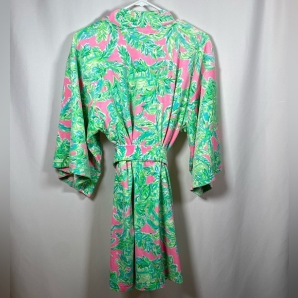 Lilly Pulitzer Elaine Robe and Dyanna Velour Chemise Set - Picture 3 of 12